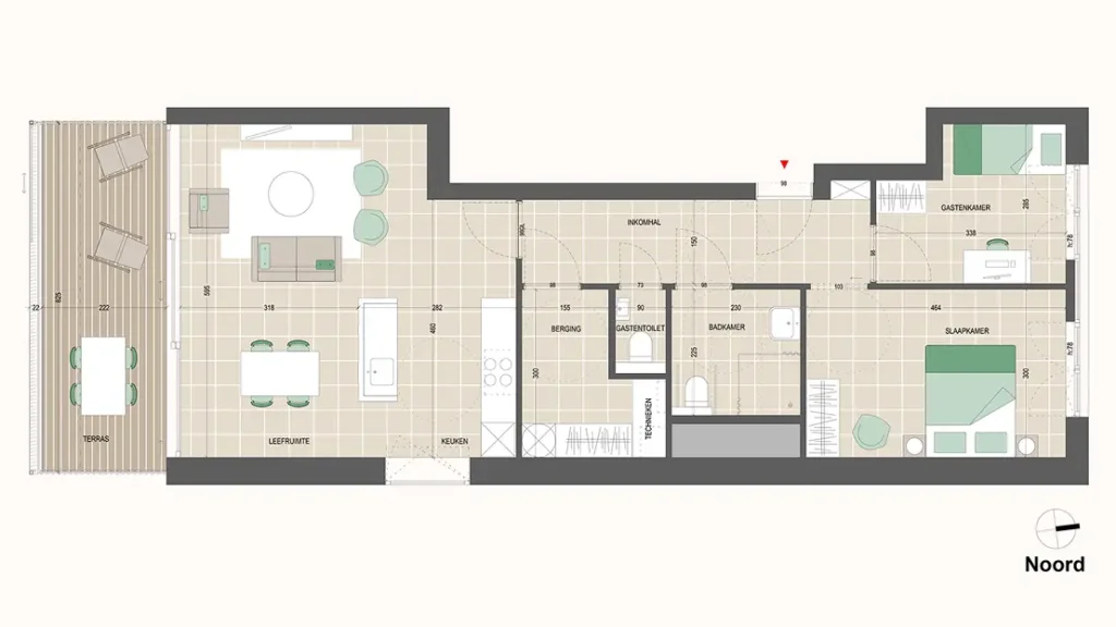 2 slaapkamers tes - Image 1